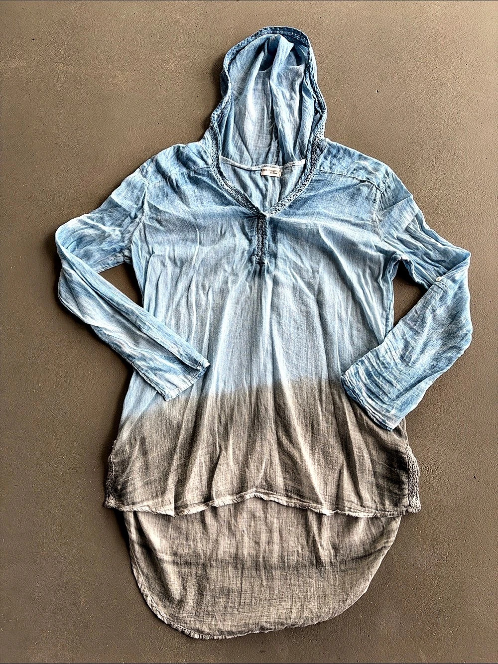 Pool to Party by Subtle Luxury Hooded Color Block Cotton Swim Cover Up